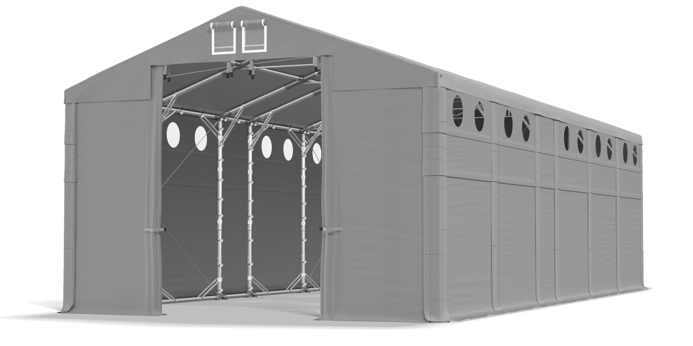 Ingresso tenda aperto